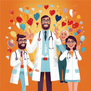 Нейросеть Kandinsky поздравляет с Днём Медицинского Работника!